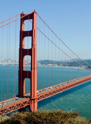 Golden Gate Bridge in California, representing TMC’s contract therapy services across the state.