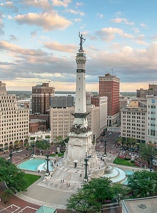 Soldiers and Sailors Monument in Indianapolis, Indiana, representing TMC’s contract therapy services across the state.
