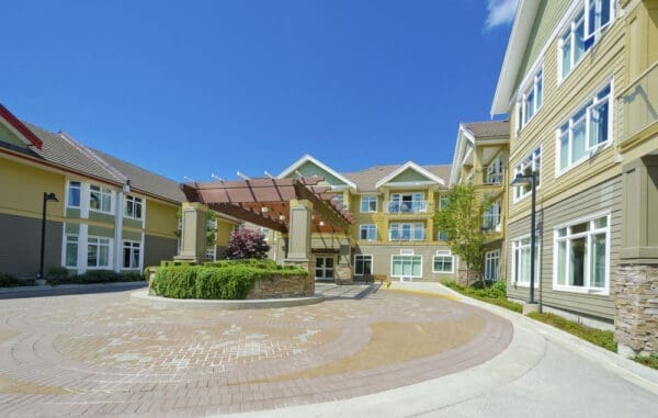 Exterior of a senior living community.